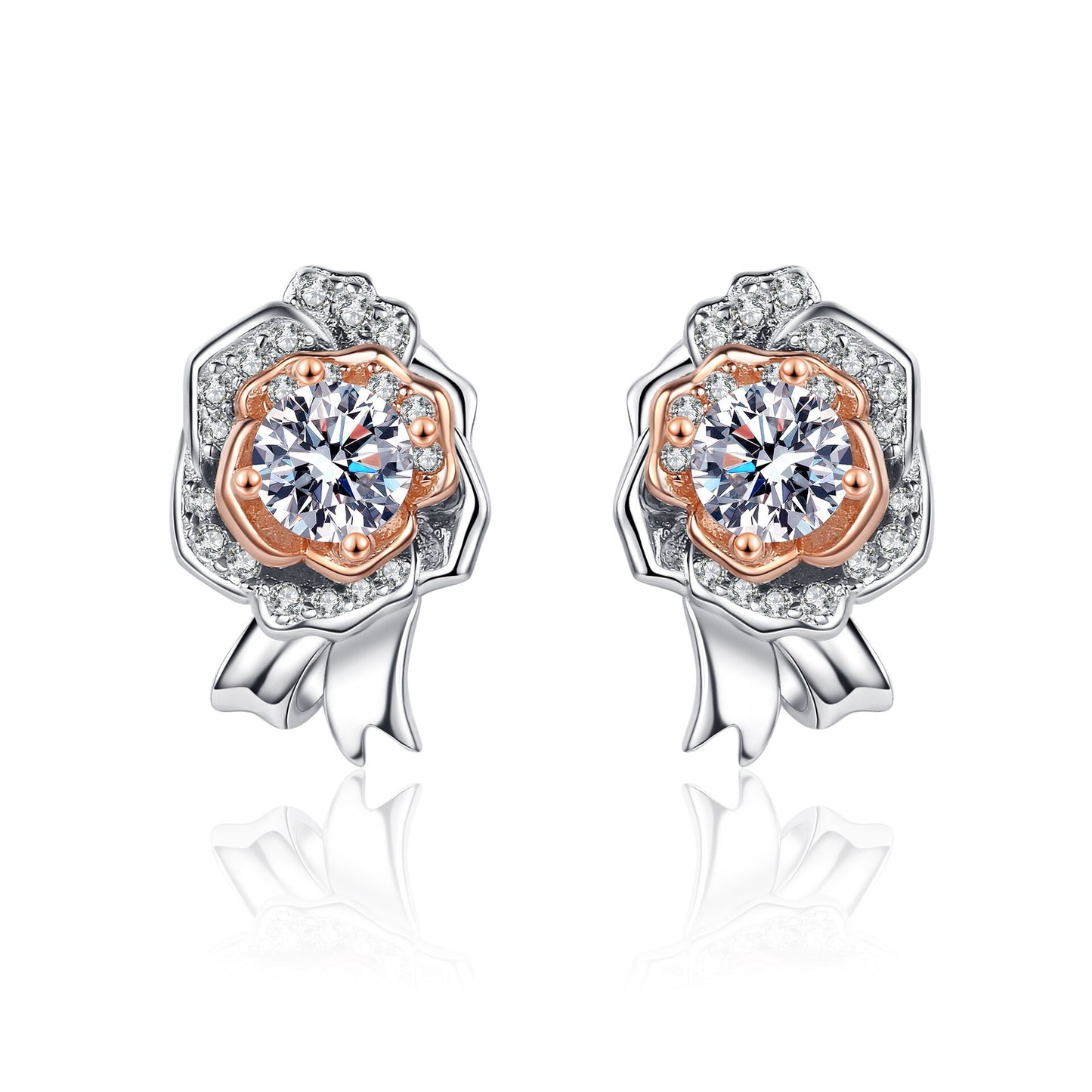 Women's Rose Stud Earrings