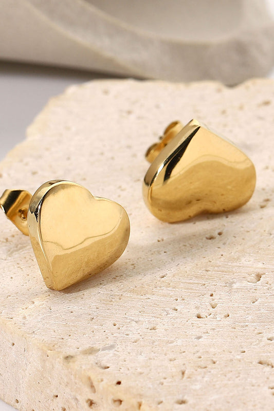 Women's Heart Stud Earrings