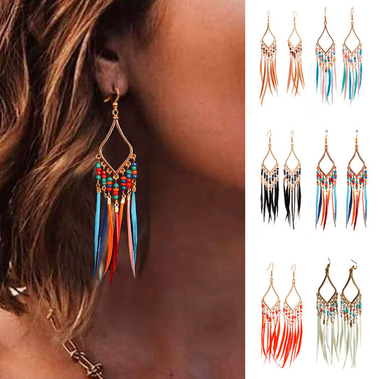 Women's Feather Earrings